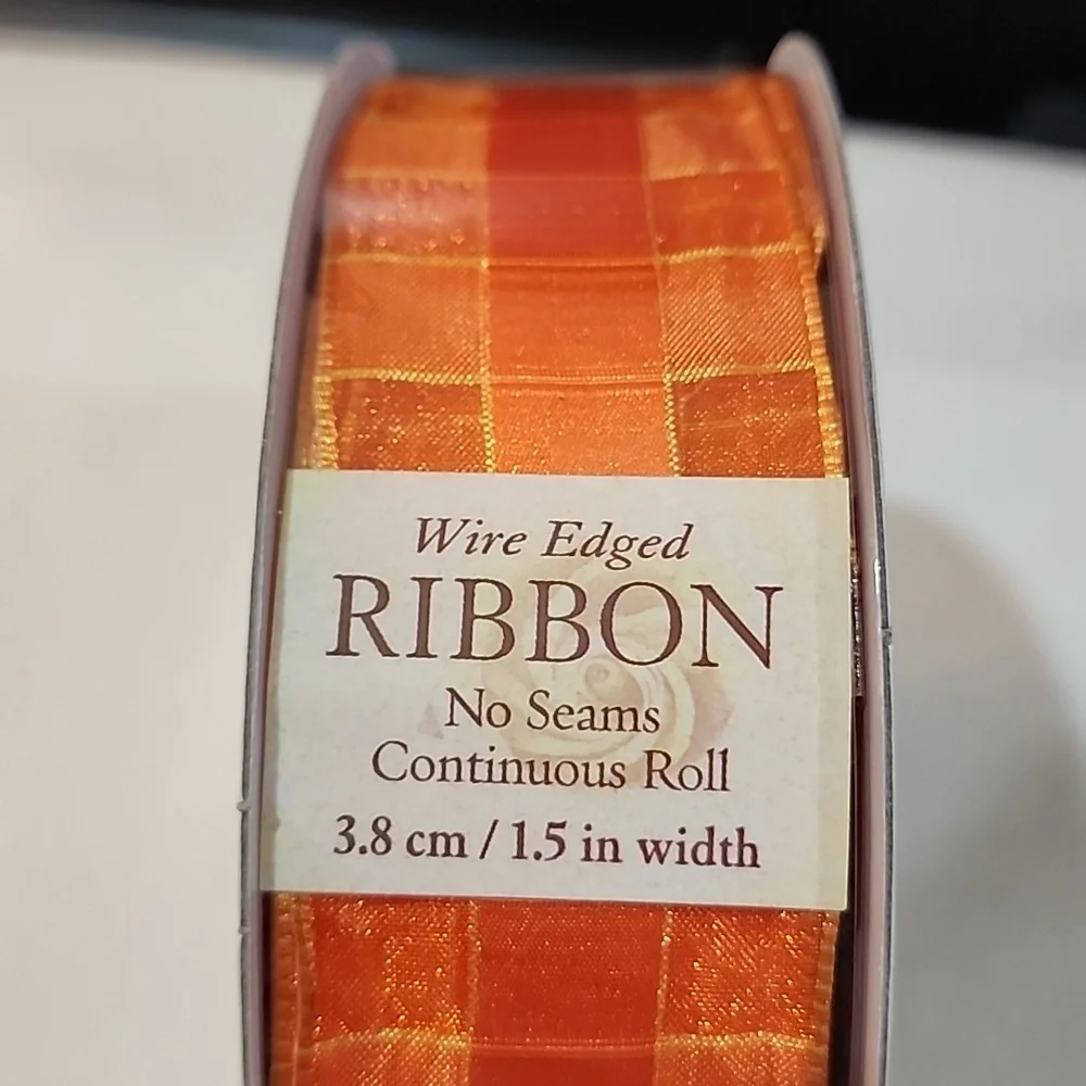 NEW 3 Rolls Kirkland Wire-edged Ribbon, 1-1/2